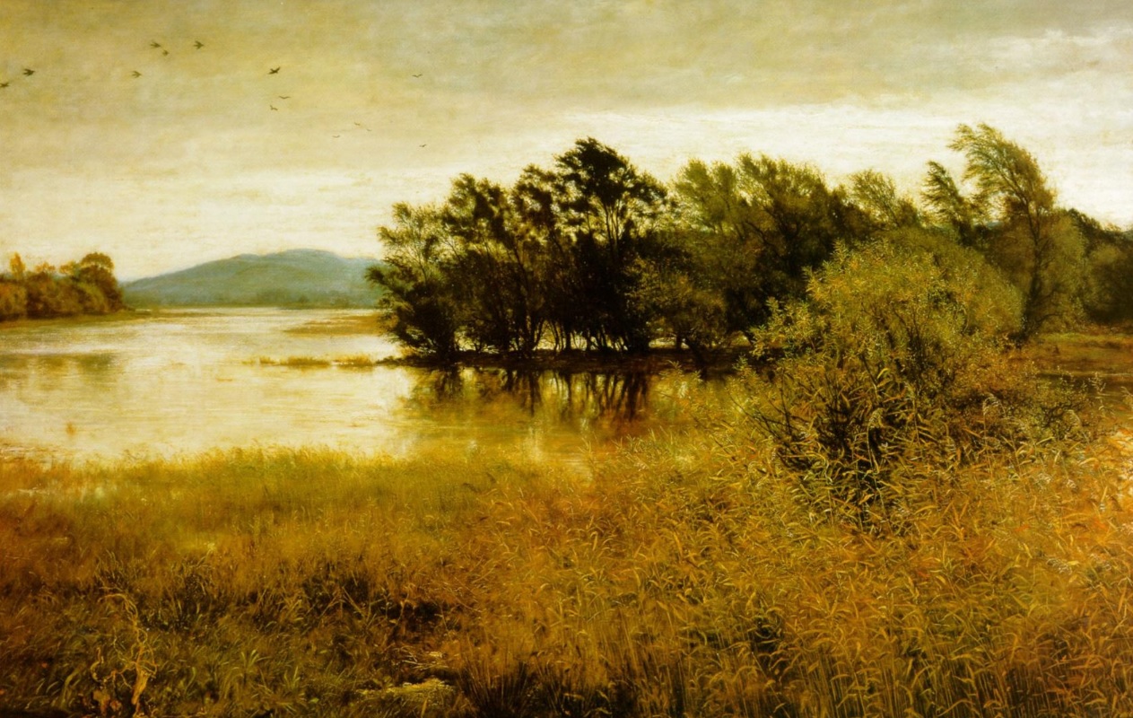 Orillas de un río en Octubre. Obra de John Everett Millais (1829-1896)