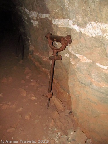 An old jackhammer in the Last Chance Mine, Grand Canyon National Park, Arizona