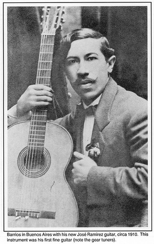 Barrios with Jose Ramirez guitar in 1910 by Poran111
