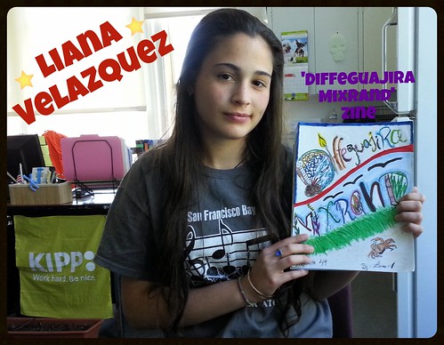 EDIT2: Middle Schooler Liana Velazquez and her zine She named her zine “Diffeguajira Mixrand"