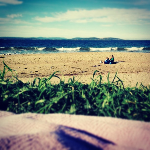 Exhausted, sick, missing Huz... But there are worse ways to spend the day #sunshine #beach #winter #instatassie