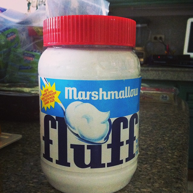 What do I eat this with? Have you tried Marshmallow Fluff yet?