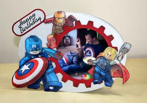 Captain America Lego Card