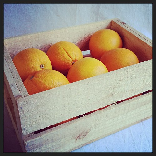 I do adore delicious mail! #GoOrange (also, love a good wooden crate #propobsession)
