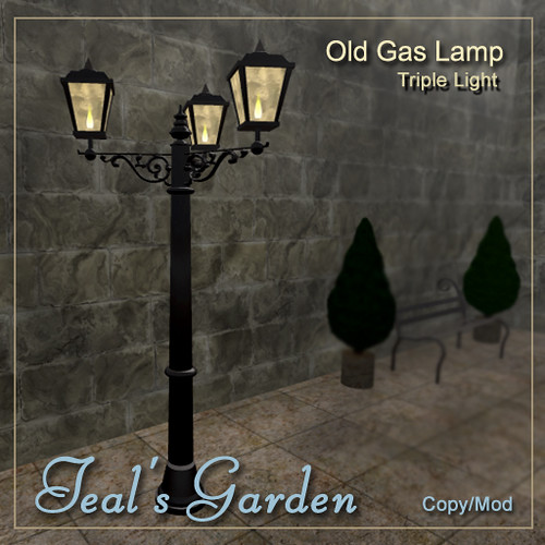 Old Gas Street Lamps by Teal Freenote