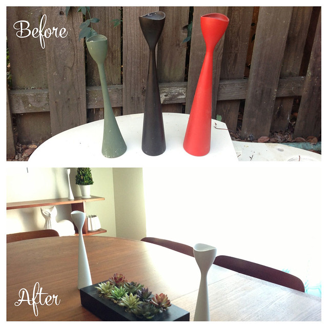 DIY Before & After Candlestick Holders #thelovelygeek