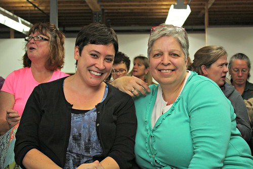 Alissa and Jacquie at PMQG meeting