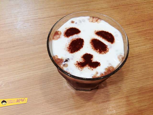 UP CAFE panda iced hot chocolate