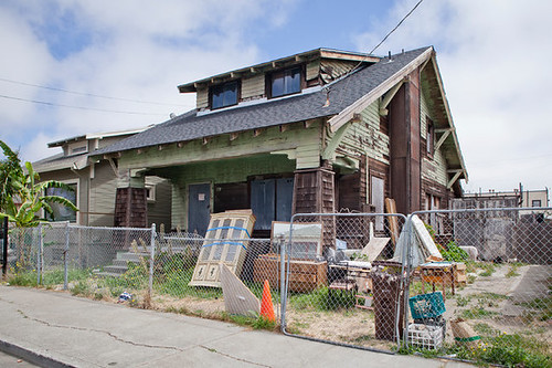 A Richmond, California abandoned home. The city is seeking to use eminent domain to takeover government-owned homes that are destroying communities. by Pan-African News Wire File Photos