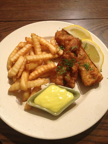 Fish and Chips with Malt Vinegar Mayonnaise Kristl