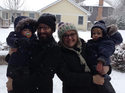 Family in the Snow