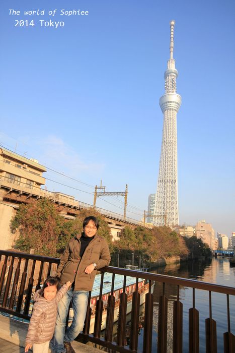 【2014日本】淺草「吾妻橋」步行至「晴空塔」（天空樹）。散步路線