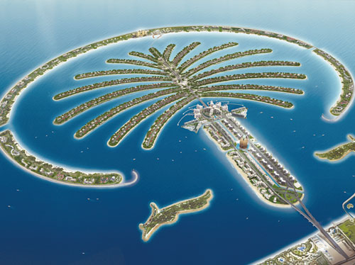阿拉伯聯合大公國棕櫚人工島-世界25偉大建築