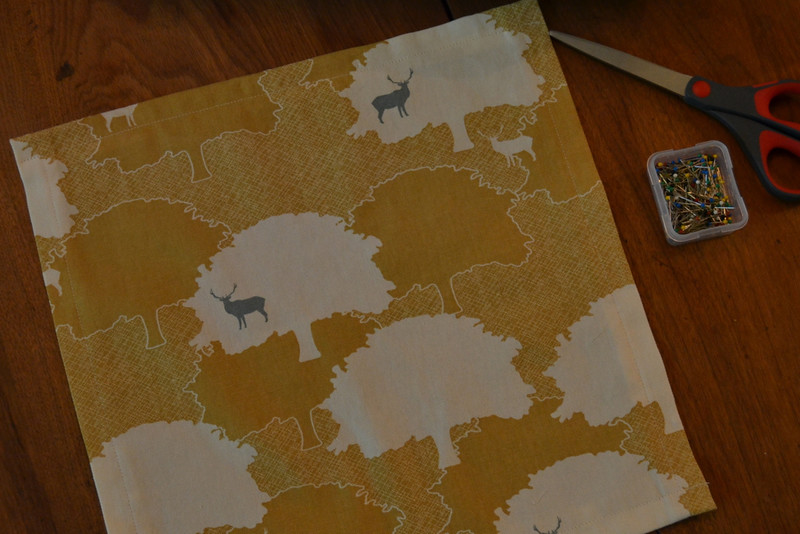 deer in the headlights cloth napkins | things i made today