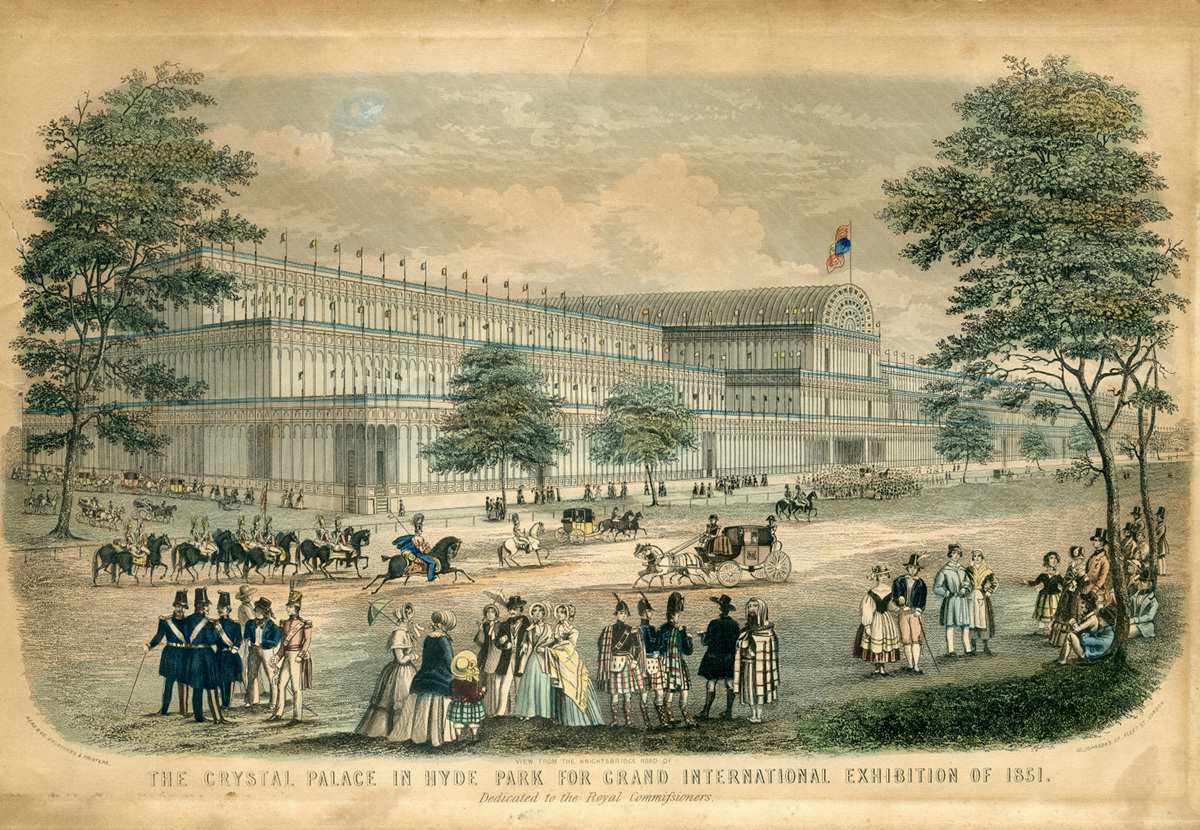The Crystal Palace in Hyde Park for Grand International Exhibition of 1851