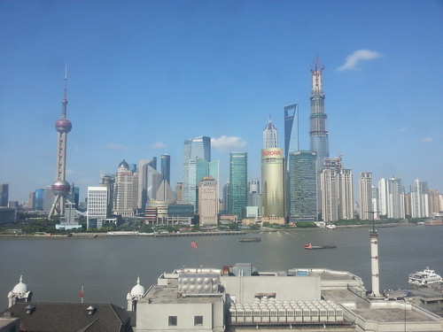 View from the SinoLending head office in Shanghai