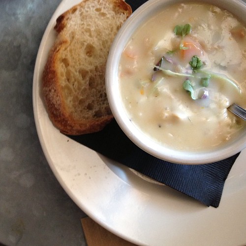 Friday soup is always clam chowder.