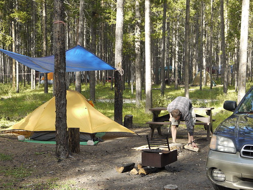 Two Jack Lake camping, Banff, AB