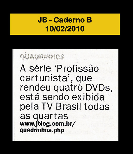 Jornal do Brasil - Caderno B - 10/02/2010