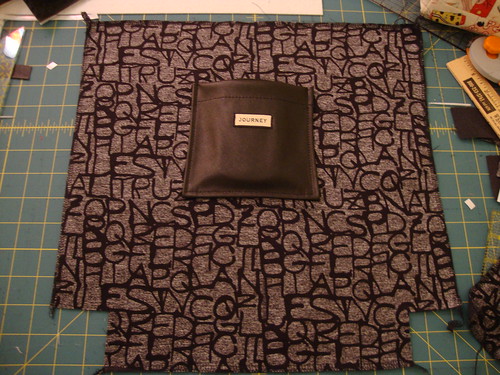 Another black vinyl tote bag, this time with lining from Gwen Couture