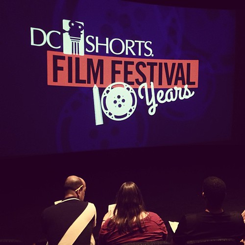 In the audience for DC Shorts at the Navy Memorial #dcshorts