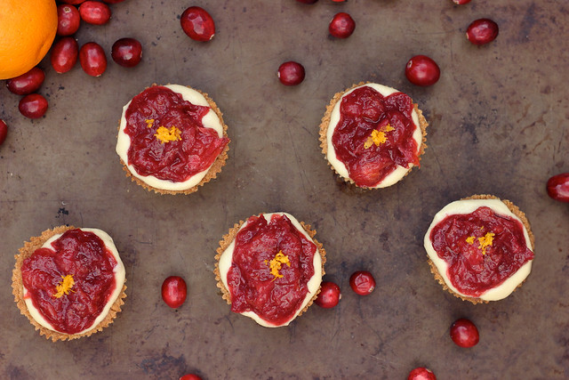 Cranberry-Orange Spice Mini Tarts - Gluten-free & Vegan