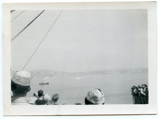 Korean War Vets "Fireboat Welcome", Seattle, 1951 (2 of 7)