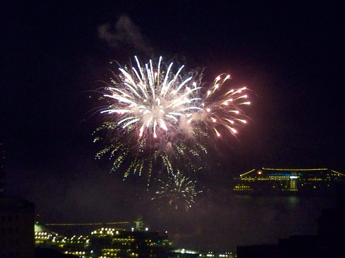 Random fireworks in Monaco port