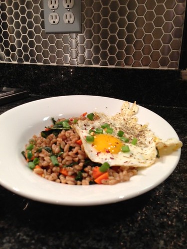 Fried Farro with Pickled Carrots and Runny Eggs Craig