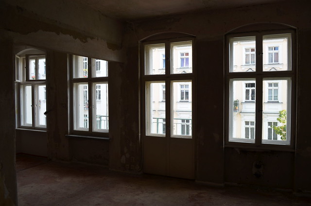 Berlin apartment street-facing windows