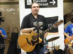 Meetles, Classic Rock Tribute, Perform at Times Square Subway Station