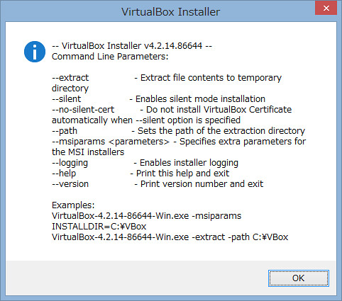 VirtualBox installer help