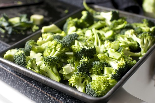 so much broccoli, ready to roast