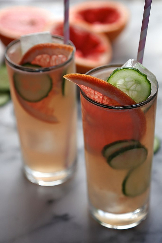 Grapefruit Cucumber Cocktail 1