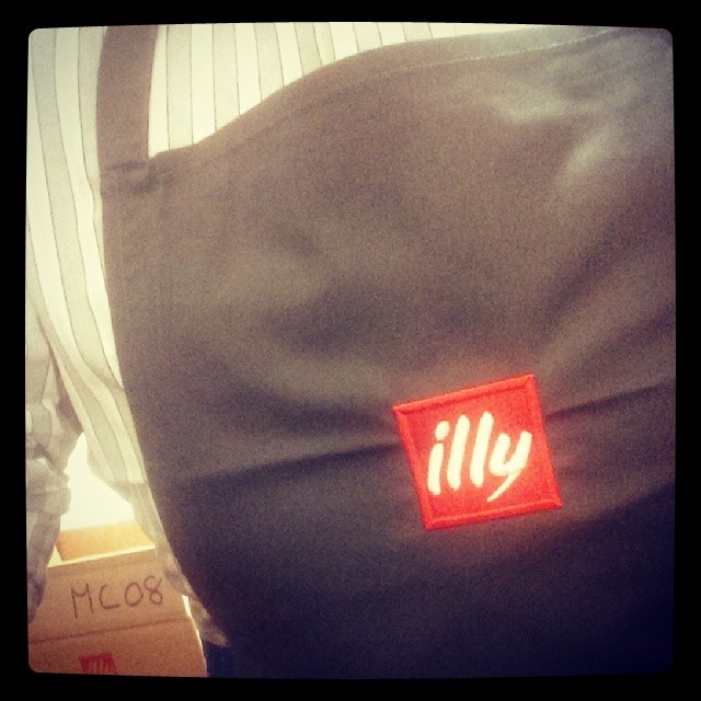This is my Illy apron (I'm gonna be a barista!) #illyschool
