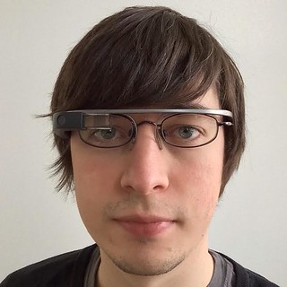 ChrisNTR wearing Google Glass