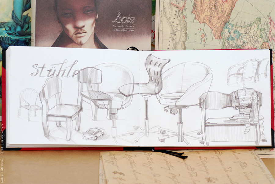 Рисовальный флешмоб Nr. 54: результаты зарисовок стульев My sketch flash mob