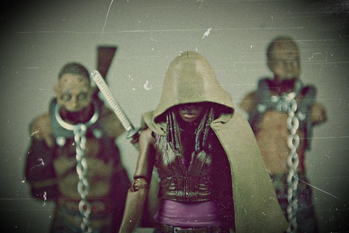 Michonne with Pet zombies