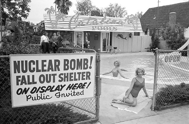 Early 1960s - Nuclear Bomb Fallout Shelter On Display Here