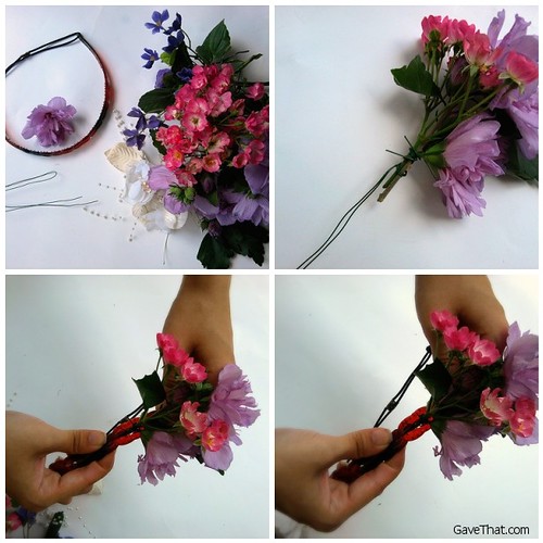 Making A DIY Floral Crown Step by Step by Gift Style Blog Gave That