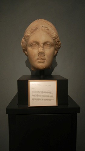 DSCN7284 _ Head of Athena, Greek, 160-150 B.C., Getty Villa, July 2013