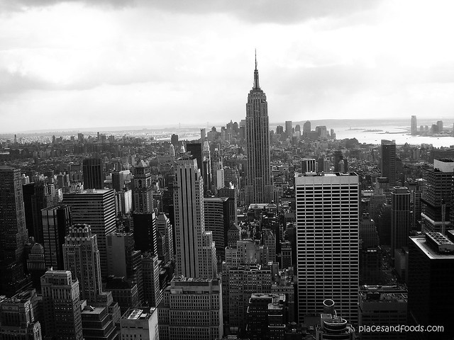 new york bw empire state building