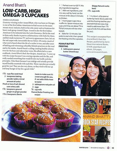 Steven Tyler and Anand Bhatt in Better Homes and Gardens Holiday Baking Magazine w Anands RockStar Cupcakes Recipe