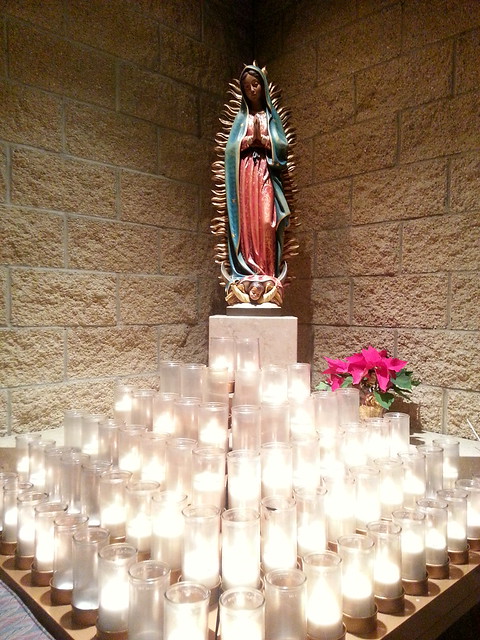 Our Lady of Guadalupe and Vigil Candles