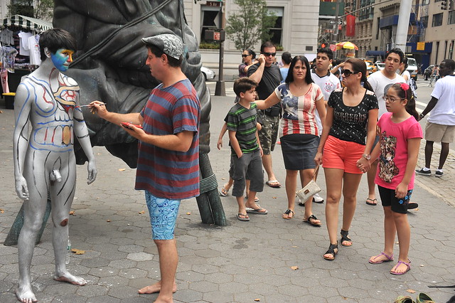 Body Painting In Manhattan Body Art By Andy Golub Fifth Avenue Apple Plaza Manhattan