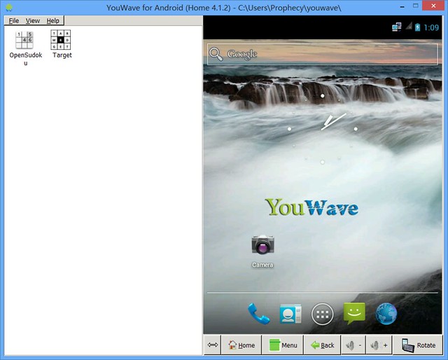 YouWave for Android (Home 4.1.2)