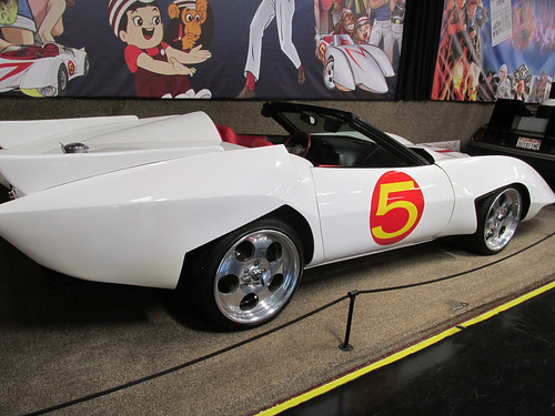 The Mach 5 race car from the movie "Speed Racer".  The Volo Auto Museum.  Volo  Illinois.  June 2013. by Eddie from Chicago