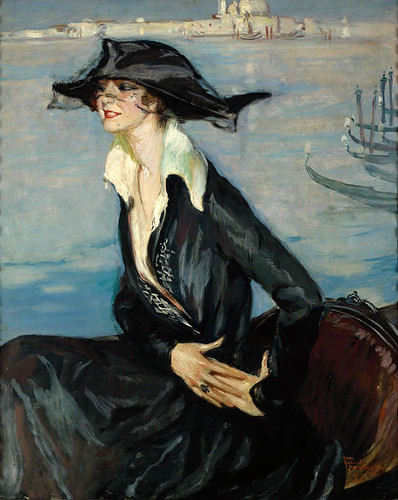 008-La mujer de negro en Venecia-1919-Jean Gabriel Domergue