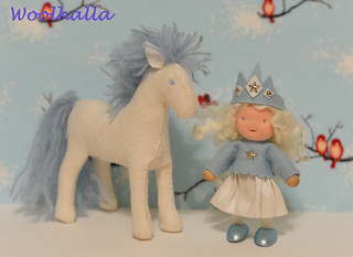 Winter Horse and Dollhouse Doll