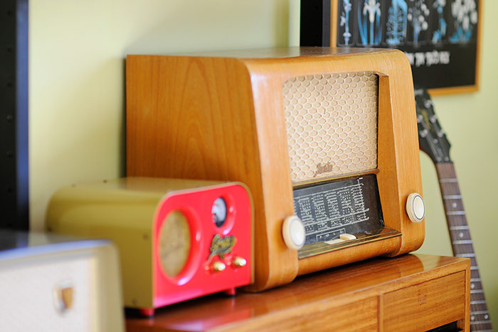 Fender Greta and Vintage radio
